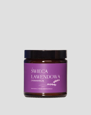 Κερί λεβάντα πορτοκαλί με 100% βαμβακερό φυτίλι Mglife - 1