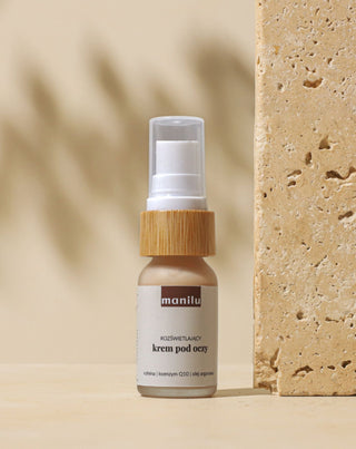 Φωτεινή κρέμα ματιών ημέρας και νύχτας με καφεΐνη και συνένζυμο Q10 Manilu - 4