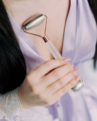 Σετ μασάζ προσώπου από ανοξείδωτο χάλυβα - κρυοθεραπεία Cryo Ice Beauty set Crystallove - 2