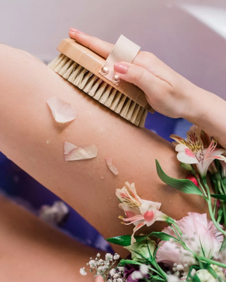 Crystallove βούρτσα μασάζ σώματος από μπαμπού αγαύη - 2