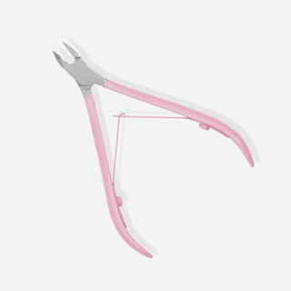 Επαγγελματική πένσα για πετσάκια 5mm με σατέν ροζ λαβή You Beauty - 2