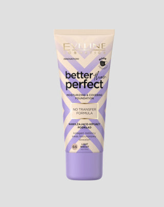 Ενυδατικό και καλυπτικό Foundation No 0.5 Light Biscuit Better Than Perfect Eveline - 1