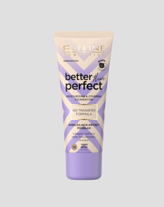 Ενυδατικό Concealing Foundation No. 1.5 Ivory Beige Better Than Perfect Eveline - 1