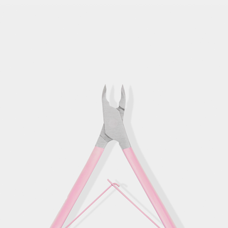 Επαγγελματική πένσα για πετσάκια 3mm με σατέν ροζ λαβή You Beauty - 4