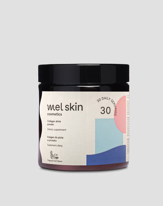 Ιχθυοκολλαγόνο 5000 mg πόσιμη σκόνη για όμορφο δέρμα, μαλλιά, νύχια και υγιείς αρθρώσεις με γλυκοζαμίνη και βιταμίνη C Mel Skin - 1