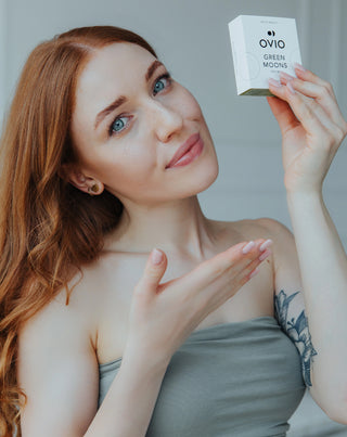 Green moons no. 3 χρωματιστοί φακοί επαφής με ασημί ρίγες green moons no. 3 Ovio - 2