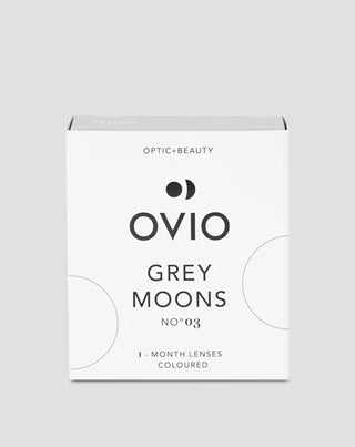 Μηνιαίοι έγχρωμοι φακοί επαφής Grey moons no. 3 γραφίτης. 3 Ovio - 1