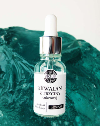 Υπερελαφρύ σκουαλάνιο από ζαχαροκάλαμο για ρυτίδες και ξηρό δέρμα 100% αγνό BIOUP - 3