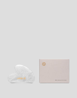 Η πέτρα gua sha από λευκό νεφρίτη της Uddo για μασάζ προσώπου για μείωση του πρηξίματος και σύσφιξη - 3