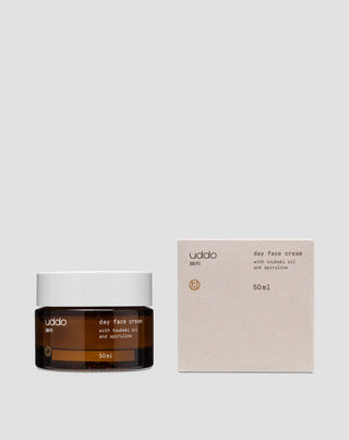 Ελαφριά κρέμα προσώπου ημέρας με σπιρουλίνα και φυσικά έλαια για όλους τους τύπους δέρματος Uddo - 3