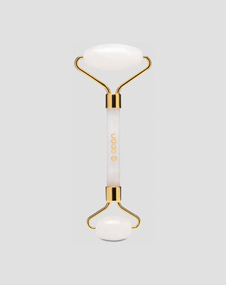 Uddo λευκός κύλινδρος μασάζ προσώπου από νεφρίτη για τη μείωση των μαύρων κύκλων και του πρηξίματος - 1