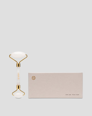 Uddo λευκός κύλινδρος μασάζ προσώπου από νεφρίτη για τη μείωση των μαύρων κύκλων και του πρηξίματος - 3