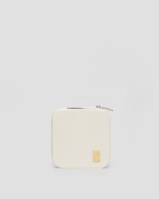 Μικρό κουτί κοσμημάτων με θήκες, κυλίνδρους και γάντζους, κρεμ Mys - 1