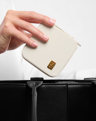 Μικρή κοσμηματοθήκη με θήκες, ρολά και γάντζους, κρεμ Mys_2 - 3