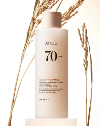 Η φωτιστική φόρμουλα του Rice 70 Glow Milky Toner της ANUA - 4