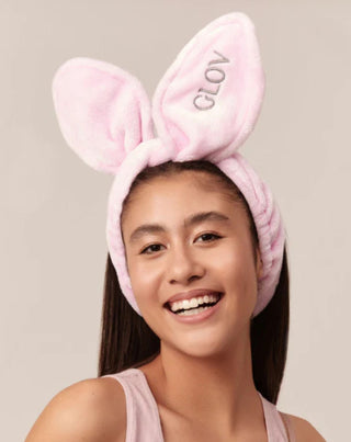 Bunny Ears Pink Glov hairband για εύκολη περιποίηση - 2