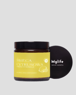 Κερί με άρωμα λεμονιού, μέντας και σιτρονέλας Citrus Mglife - 1