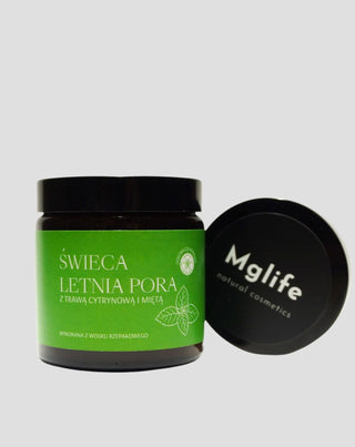 Κερί με άρωμα λεμονόχορτου και μέντας Καλοκαιρινή σεζόν Mglife - 3