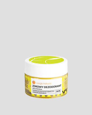 Φυσική αποσμητική κρέμα - υγιεινό αποσμητικό λινάρι & πατσουλί Natura Option - 1