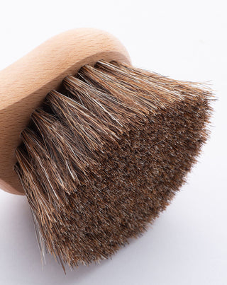 Στρογγυλή βούρτσα μασάζ και καθαρισμού προσώπου Νο 15 με τρίχες αλόγου HHUUMM - 4