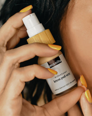 Φωτεινή κρέμα ματιών ημέρας και νύχτας με καφεΐνη και συνένζυμο Q10 Manilu - 3