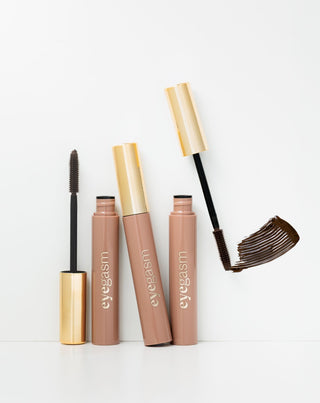 Eyegasm Brown 2 σε 1 μάσκαρα με μαλακτικό για την τόνωση της ανάπτυξης των βλεφαρίδων Paese - 4