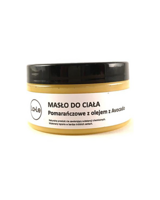Πορτοκαλί βούτυρο σώματος με λάδι αβοκάντο για ραγάδες και κυτταρίτιδα La-Le - 1