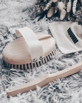 Βούρτσα μασάζ σώματος με ίνες οξιάς από ξύλο αγαύης και αποσπώμενο ραβδί No. 2 Hhuumm - 2