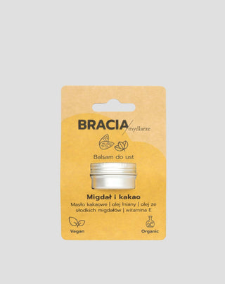 Ενυδατικό βάλσαμο χειλιών αμυγδάλου και κακάο με βιταμίνη Ε και έλαιο λιναρόσπορου Soap Brothers - 3