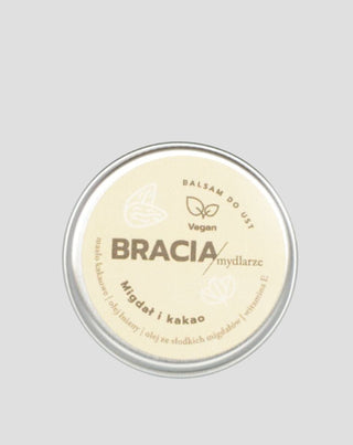 Ενυδατικό βάλσαμο χειλιών αμυγδάλου και κακάο με βιταμίνη Ε και έλαιο λιναρόσπορου Soap Brothers - 1