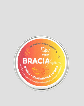 Σορμπέ φρούτων για ξηρά και σκασμένα χείλη μάνγκο κεράσι και μανταρίνι Soap Brothers - 1