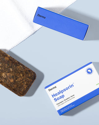 Αφρικανικό μαύρο σαπούνι για ακμή, ψωρίαση και έκζεμα Healpsorin Dermz - 2