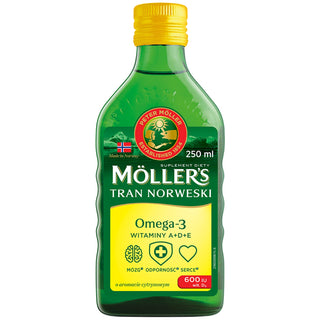 Moller's Norwegian Lemon Flavoured Trank με 600 IU Βιταμίνη D3 - 1