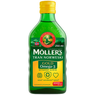 Gold Moller's Norwegian Lemon Flavoured Trank με 2000 IU Βιταμίνη D3 - 1