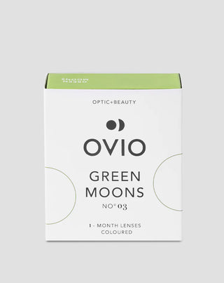 Green moons no. 3 χρωματιστοί φακοί επαφής με ασημί ρίγες green moons no. 3 Ovio - 1