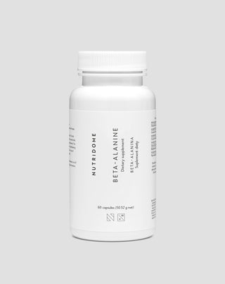 Βήτα-αλανίνη 700 mg για απόδοση και μείωση της μυϊκής κόπωσης Nutridome, 60 κάψουλες - 1