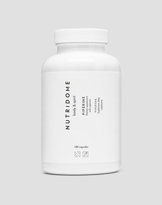 Ταμπλέτες πιπερίνης για καλύτερη πέψη για να βοηθήσει την απώλεια βάρους Piperine Nutridome 180 κάψουλες - 1