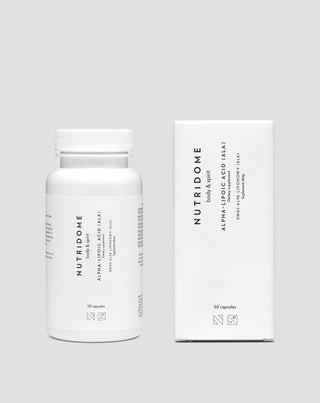 Άλφα λιποϊκό οξύ ALA που υποστηρίζει το μεταβολισμό της γλυκόζης Nutridome συμπλήρωμα διατροφής 60 τεμ.