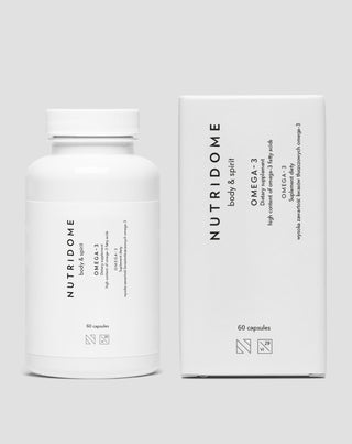 Omega-3 Nutridome για την ανοσία και την καλή λειτουργία του εγκεφάλου, της καρδιάς και της όρασης 660 mg EPA 440 mg DHA/ημέρα 60 τεμ.