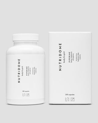 Ταμπλέτες πιπερίνης για καλύτερη πέψη για να βοηθήσει την απώλεια βάρους Piperine Nutridome 180 κάψουλες - 2