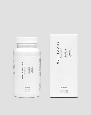 Bacopa προσαρμογόνο για καλύτερη μνήμη, συγκέντρωση και γνωστική λειτουργία Nutridome 60 τμχ. - 2