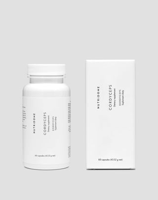 Εκχύλισμα Cordyceps 1200mg 7% οξύ κορδισέπτος ενέργεια αντοχή Nutridome 60 κάψουλες
