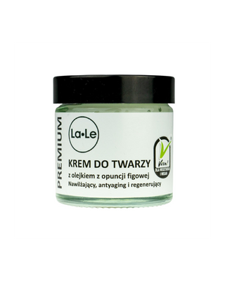 Κρέμα προσώπου με έλαιο φραγκόσυκου αφιερωμένη στην ξηρή, κουρασμένη, ώριμη επιδερμίδα La-Le - 1