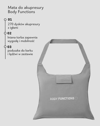 Στρώμα βελονισμού με αιχμές και μαξιλάρι μεγάλο Body Functions - 5
