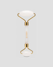 Uddo λευκός κύλινδρος μασάζ προσώπου από νεφρίτη για τη μείωση των μαύρων κύκλων και του πρηξίματος