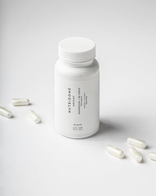 Μαγνήσιο + B6 Forte κιτρικό μαγνήσιο για κράμπες στα πόδια και τις γάμπες, κόπωση και άγχος Nutridome 60 κάψουλες