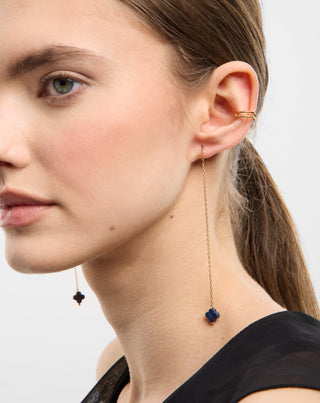 Σετ σκουλαρίκια από επιχρυσωμένο λάπις λάζουλι σε ανοξείδωτο ατσάλι Mys_1 - 2