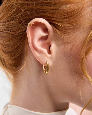 Σετ σκουλαρίκια επίχρυσα με ροζ νεφρίτη σε ανοξείδωτο ατσάλι Mys_1 - 3